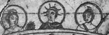 Symbole astrologique de Venus ou carte du ciel.
