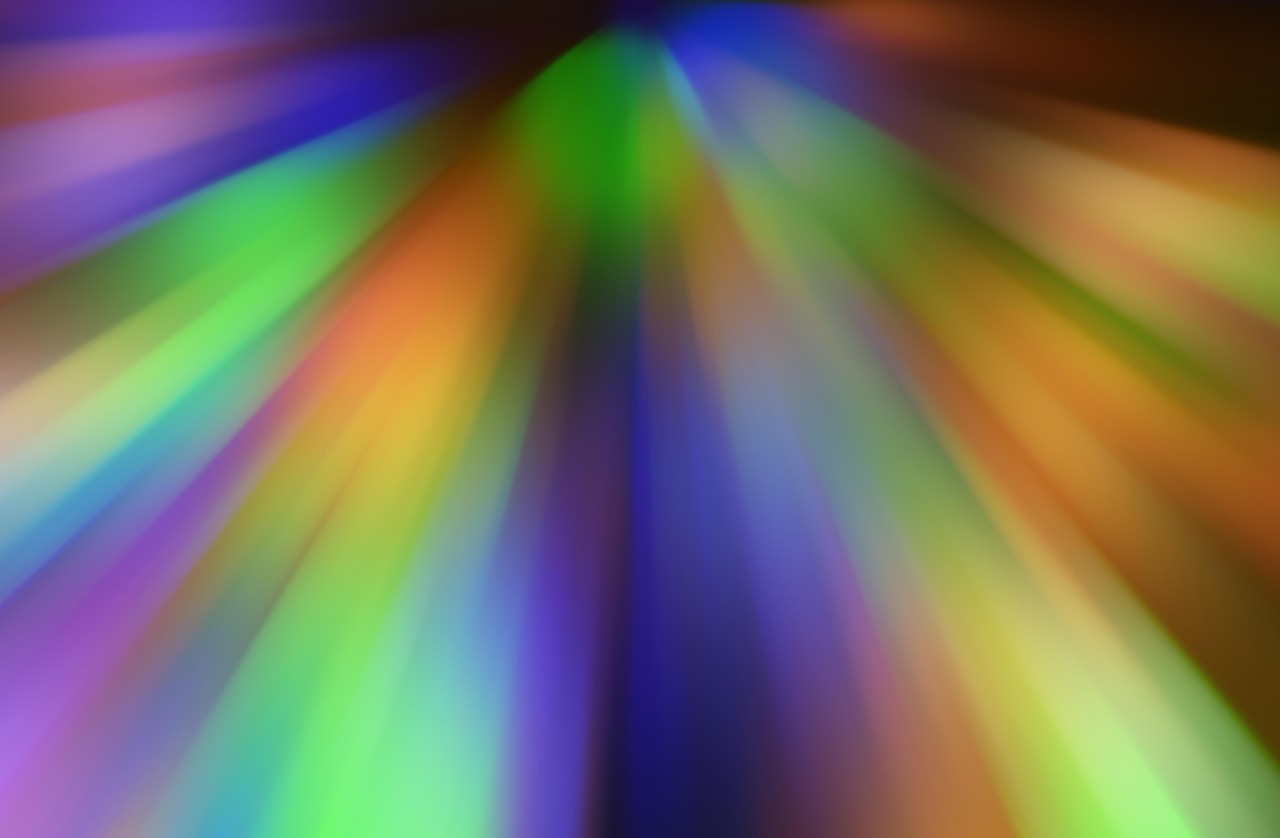 Roue de couleurs sur fond clair.