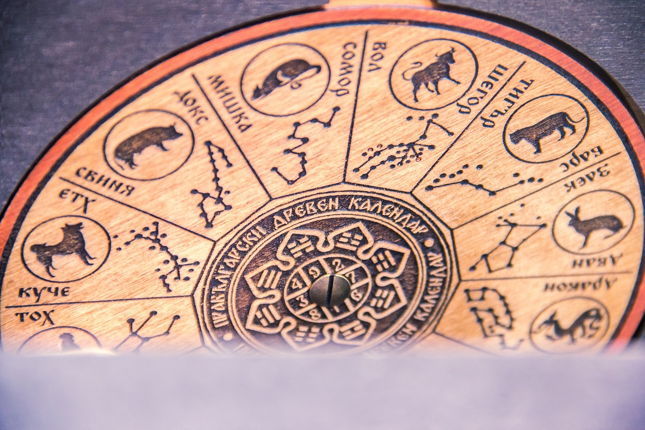 Symbole astrologique de Venus ou carte du ciel.