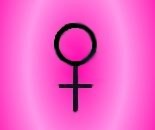 Symbole astrologique de Venus ou carte du ciel.