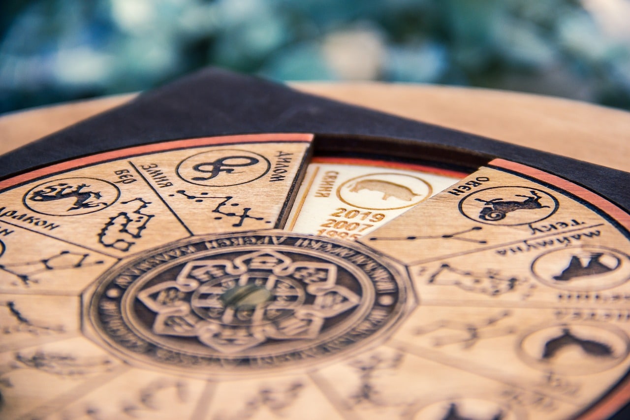 Symbole astrologique de Venus ou carte du ciel.