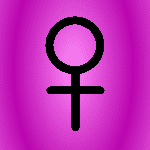Symbole astrologique de Venus ou carte du ciel.